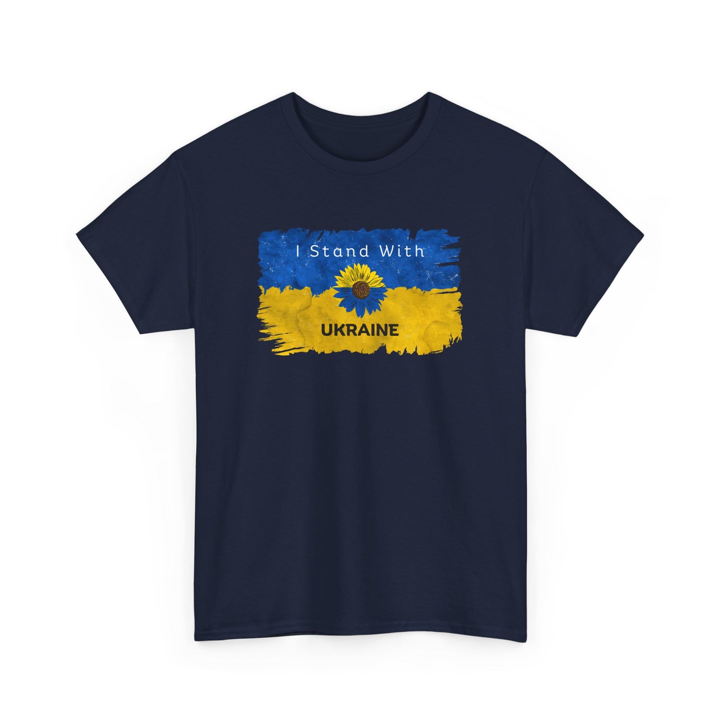 I Stand With Ukraine - Unisex Heavy Cotton Tee