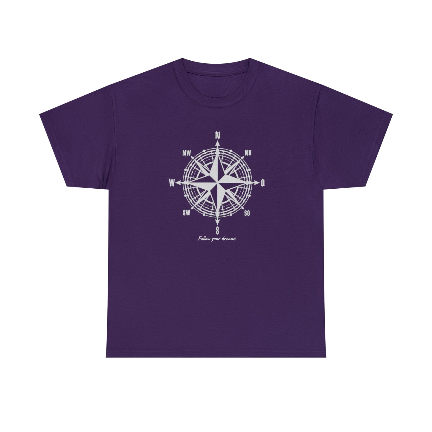 Compass, Follow your dreams - Unisex Heavy Cotton Tee
