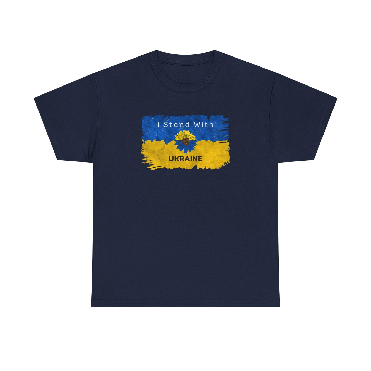 I Stand With Ukraine - Unisex Heavy Cotton Tee