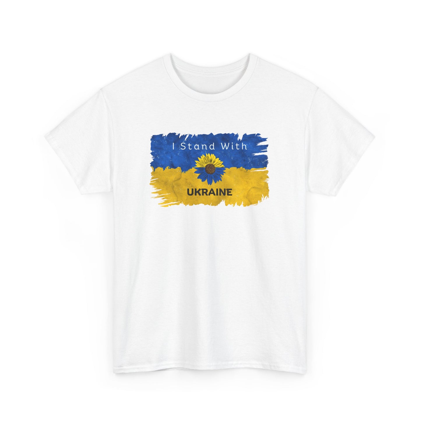 I Stand With Ukraine - Unisex Heavy Cotton Tee
