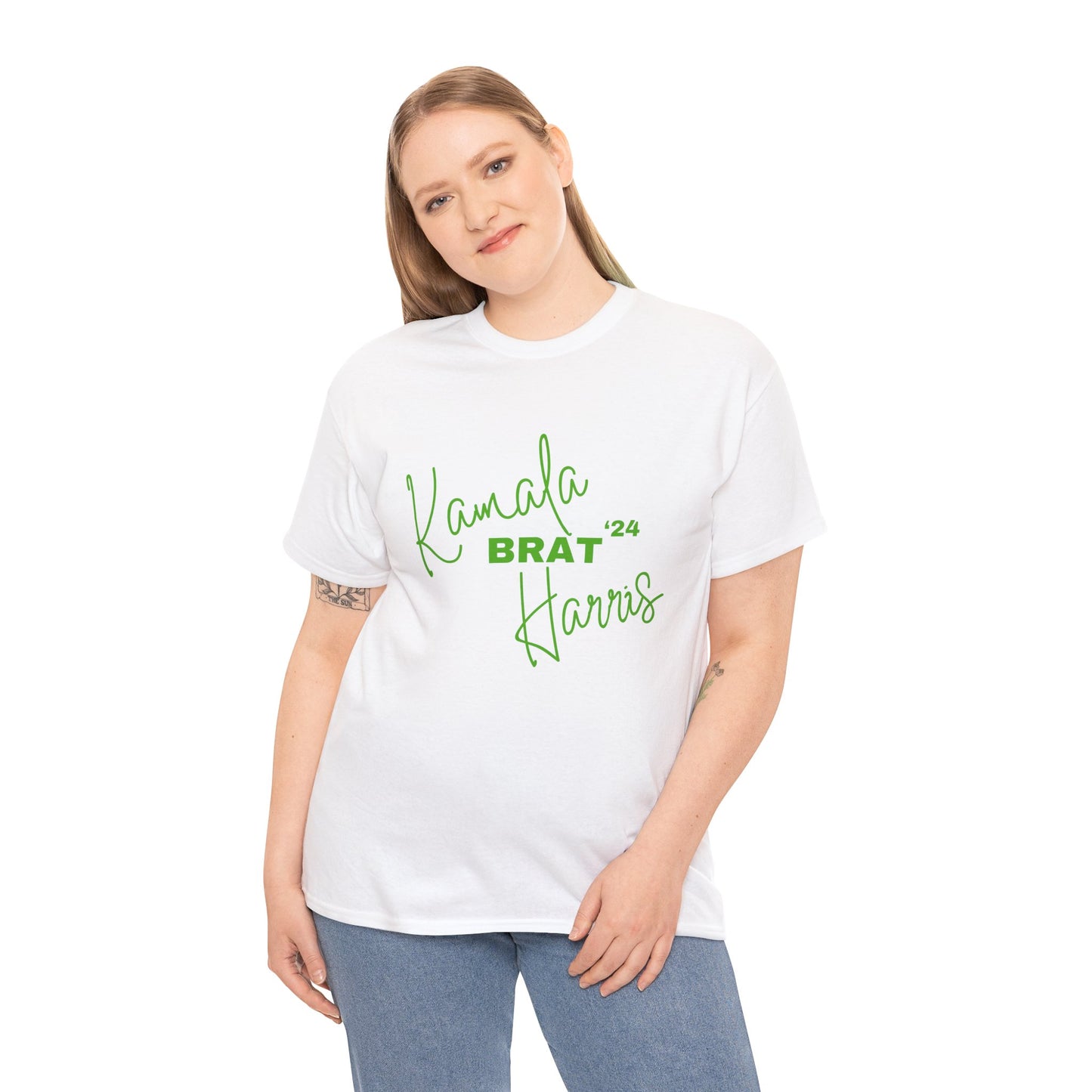 "BRAT" Kamala Harris - Unisex Heavy Cotton Tee