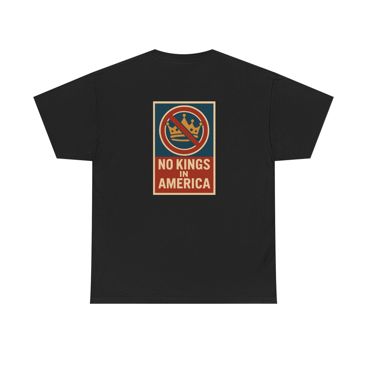 No Kings In America (Image on Back)