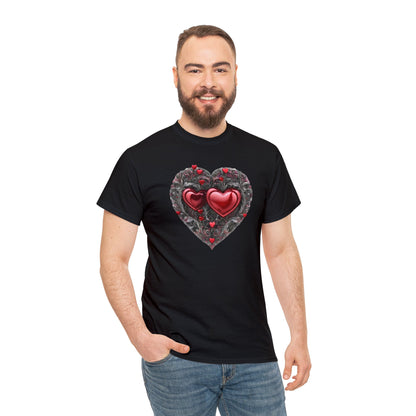 Two Hearts Together Unisex Heavy Cotton T-Shirt