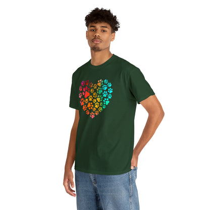 Paws Heart - Unisex Heavy Cotton Tee