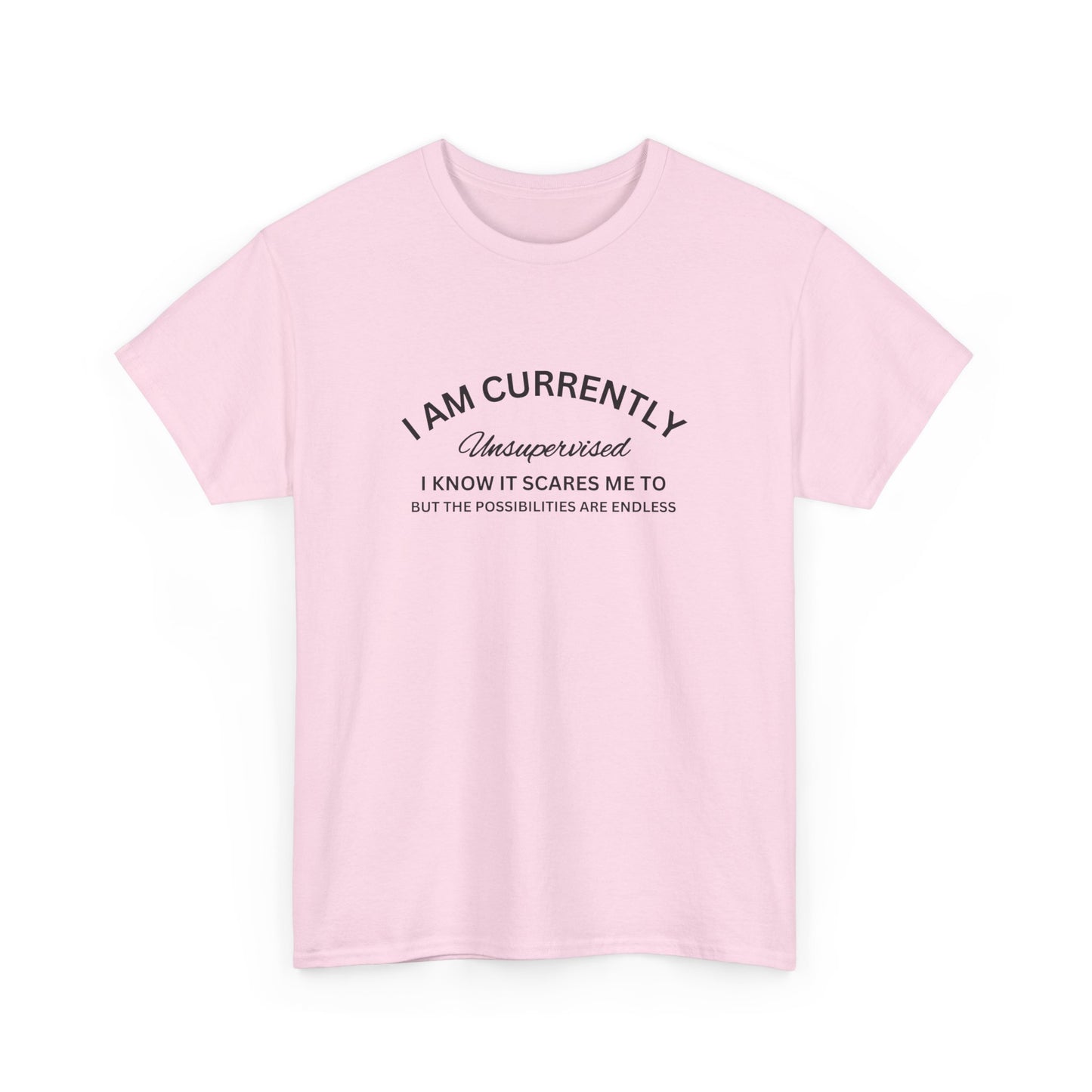 I Am Currently Unsupervised - Unisex Heavy Cotton Tee