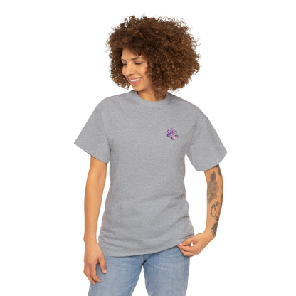 Paw front, Hand and paw back - Unisex Heavy Cotton Tee