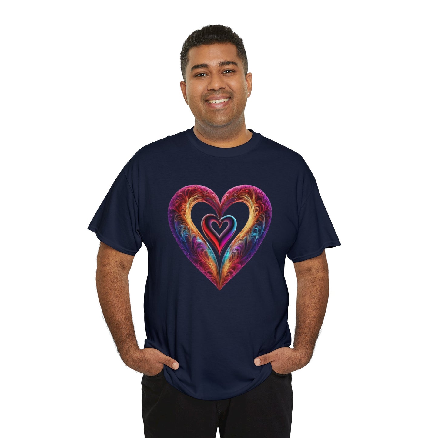 Hearts Unisex Heavy Cotton T-Shirt