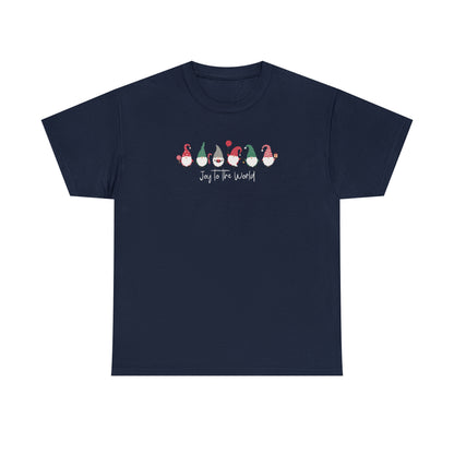 Merry Christmas Gnomes - Unisex Heavy Cotton Tee