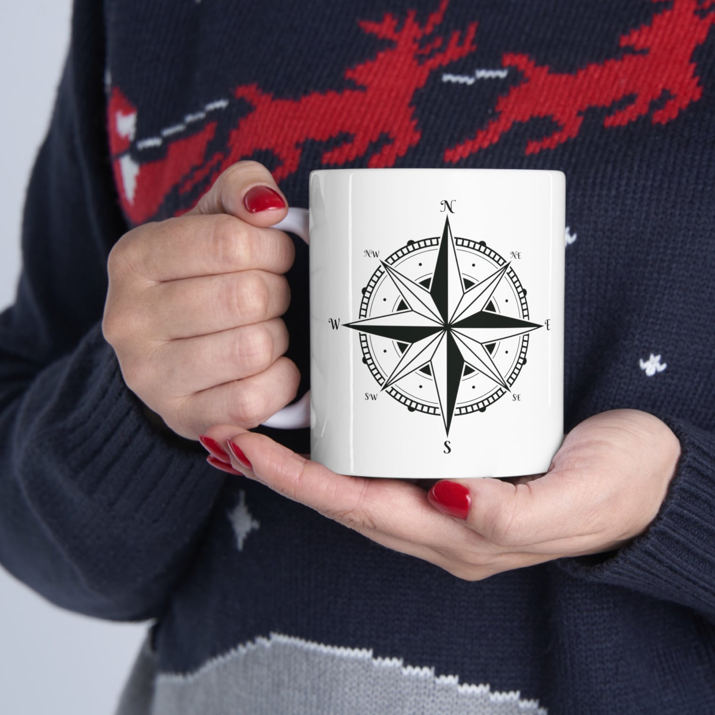 Compass, I'm not lost just taking a break - Ceramic Mug 11oz