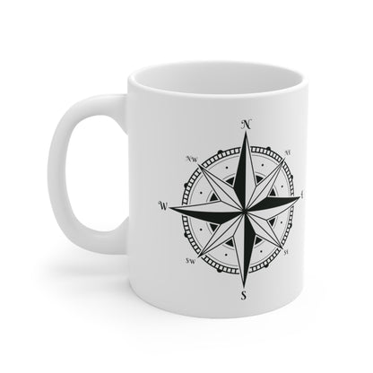 Compass, I'm not lost just taking a break - Ceramic Mug 11oz