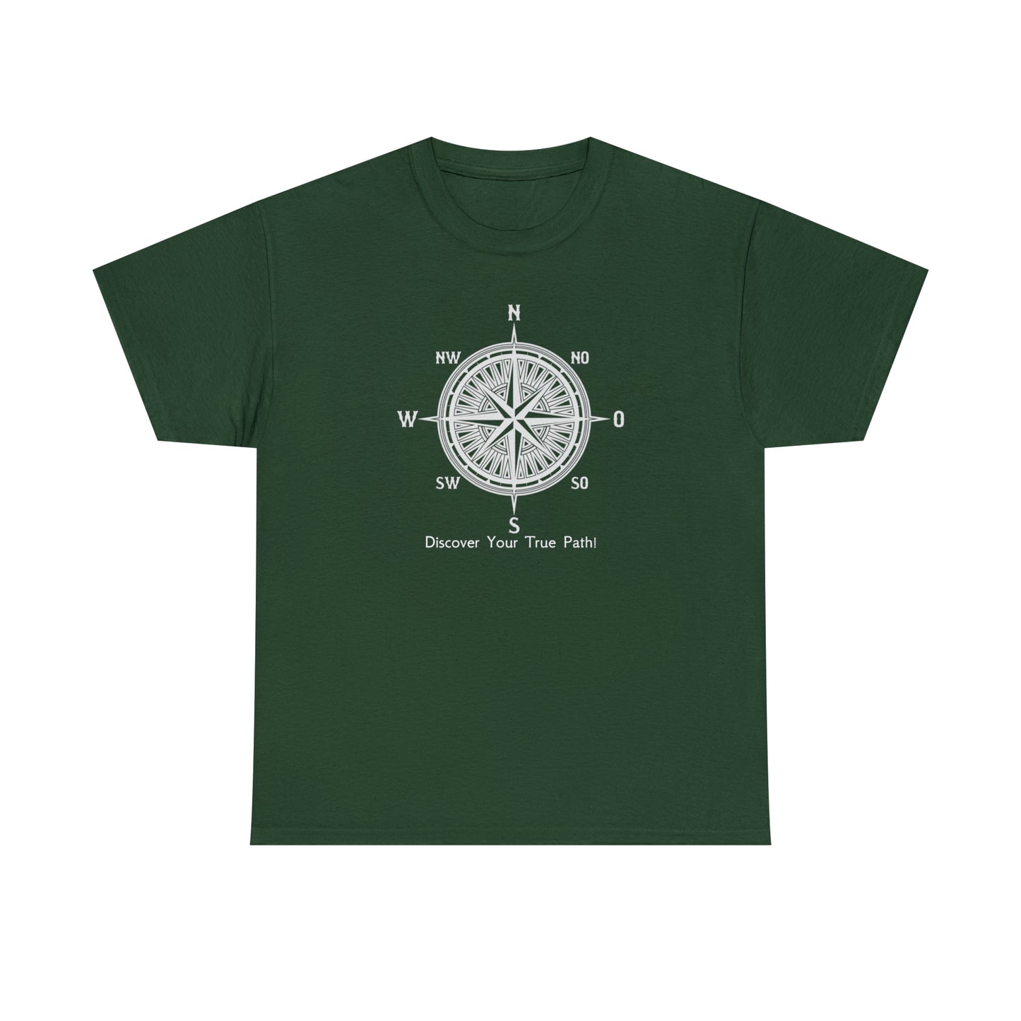 Compass, Discover Your True Path - Unisex Heavy Cotton Tee