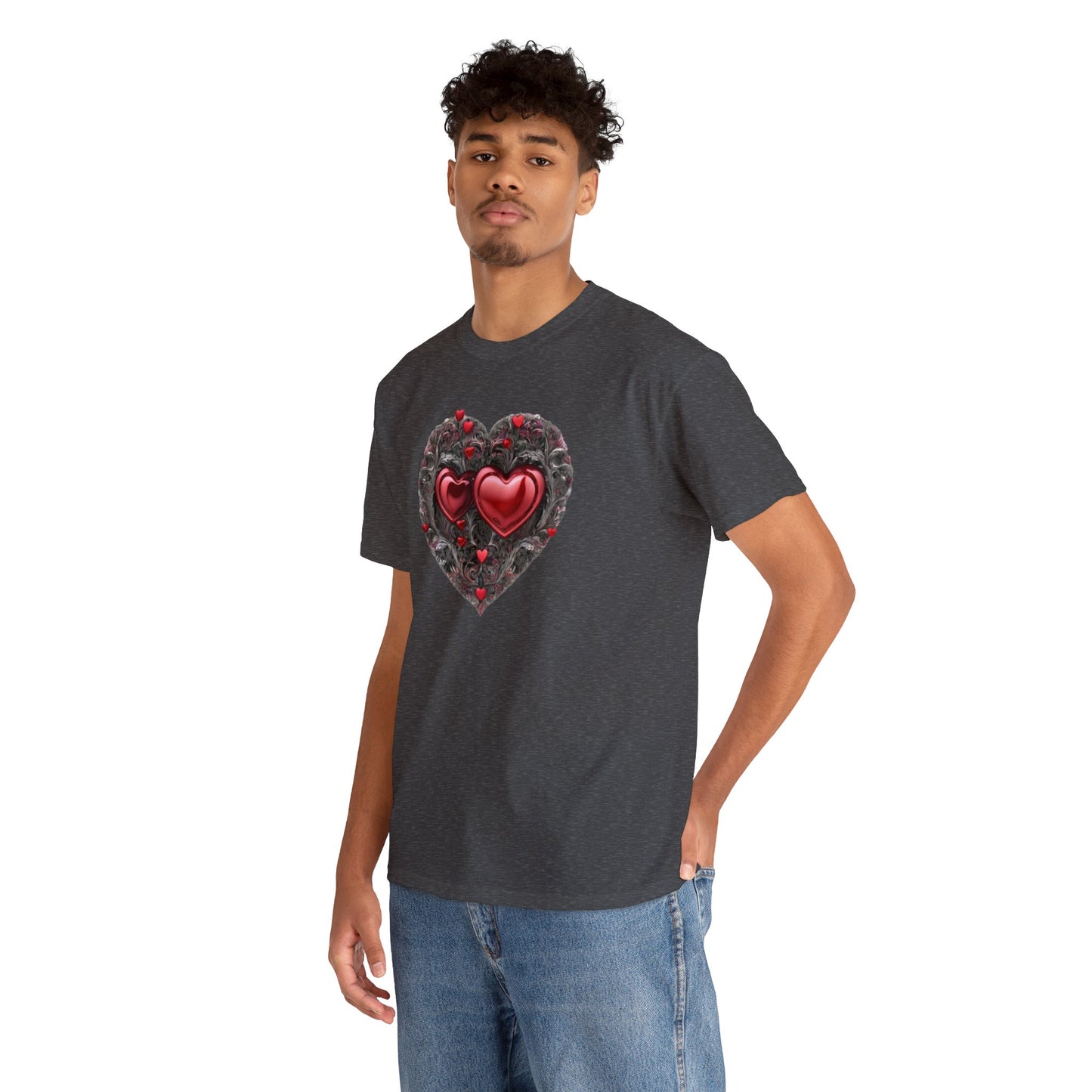 Two Hearts Together Unisex Heavy Cotton T-Shirt