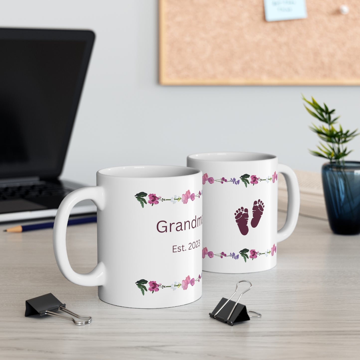 Grandma Est. 2023 = Ceramic Mug 11oz