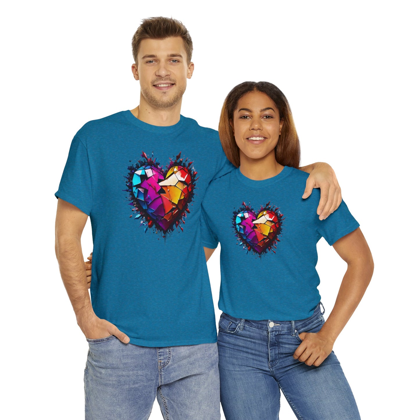 Heart Unisex Heavy Cotton T-Shirt