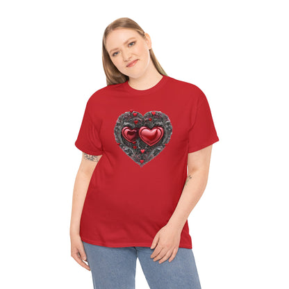 Two Hearts Together Unisex Heavy Cotton T-Shirt