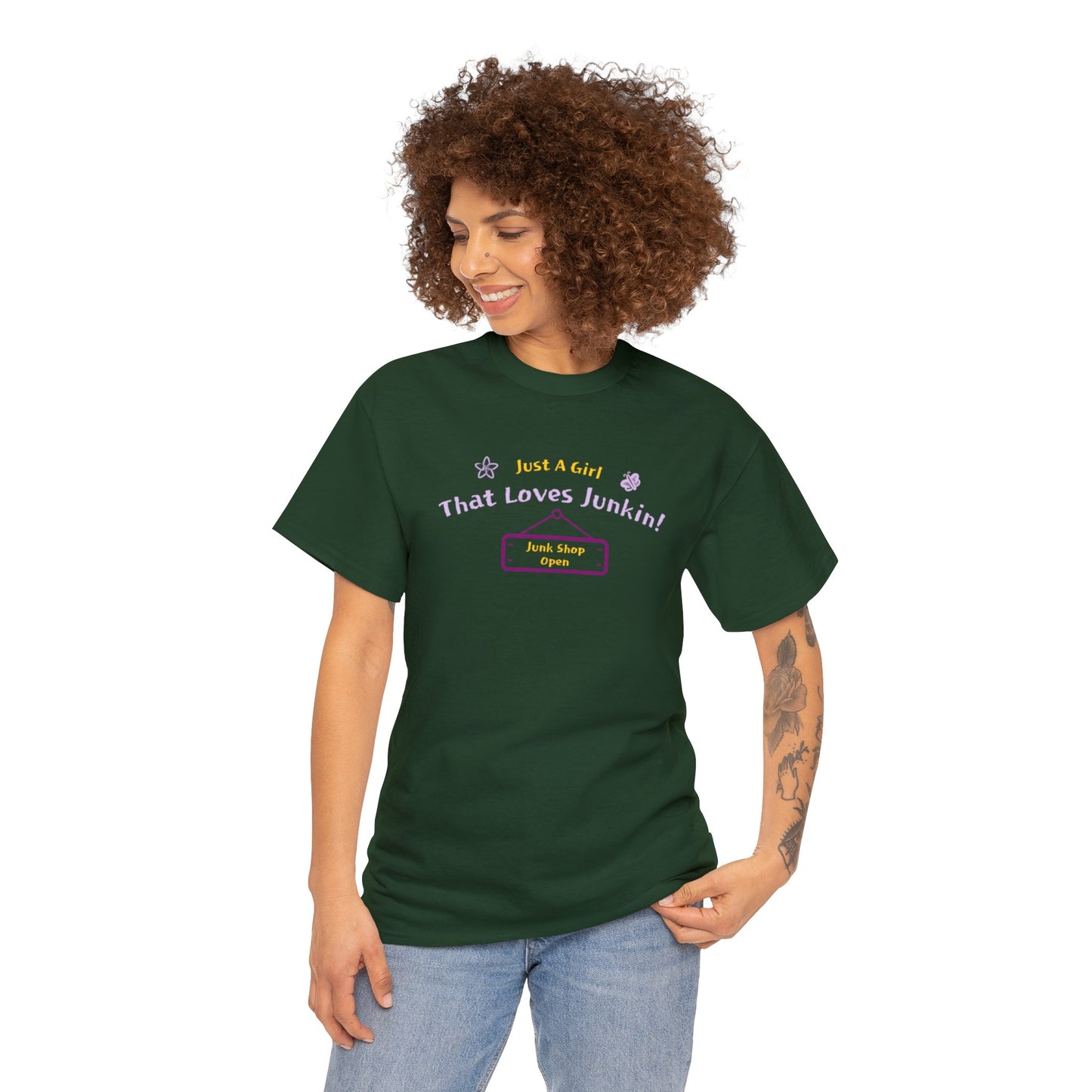 Just A Girl That Loves Junkin Unisex Heavy Cotton T-Shirt