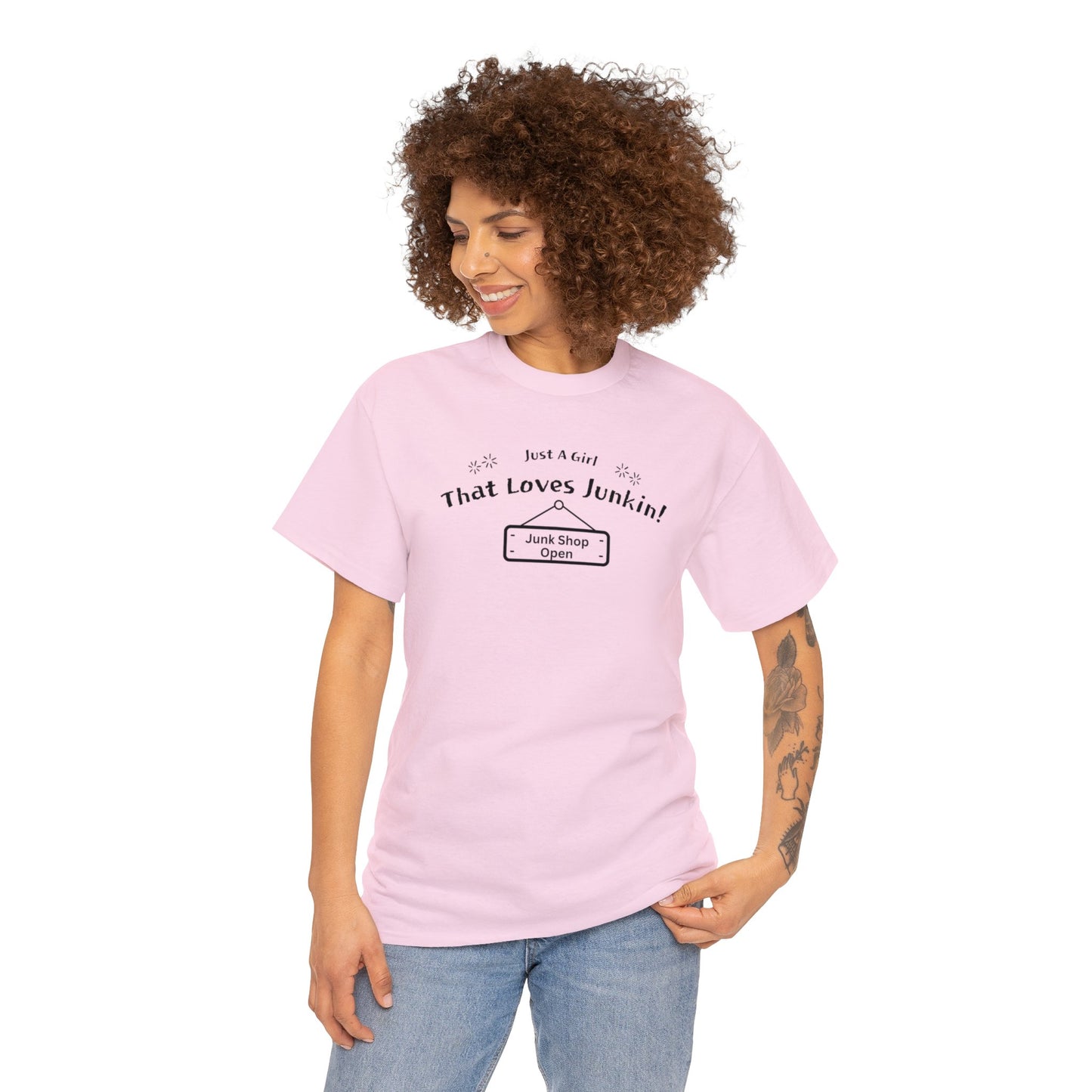 Just A Girl that Loves Junkin Unisex Heavy Cotton T-Shirt