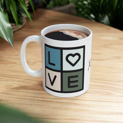 Love, XOXO, Ceramic Mug 11oz