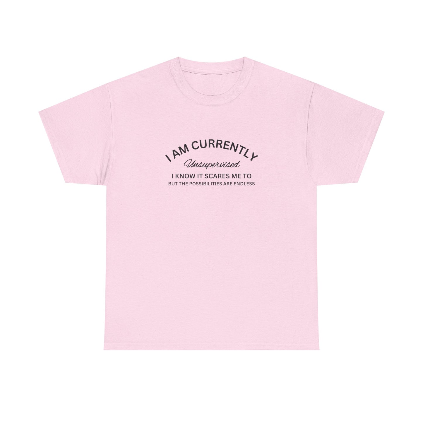 I Am Currently Unsupervised - Unisex Heavy Cotton Tee