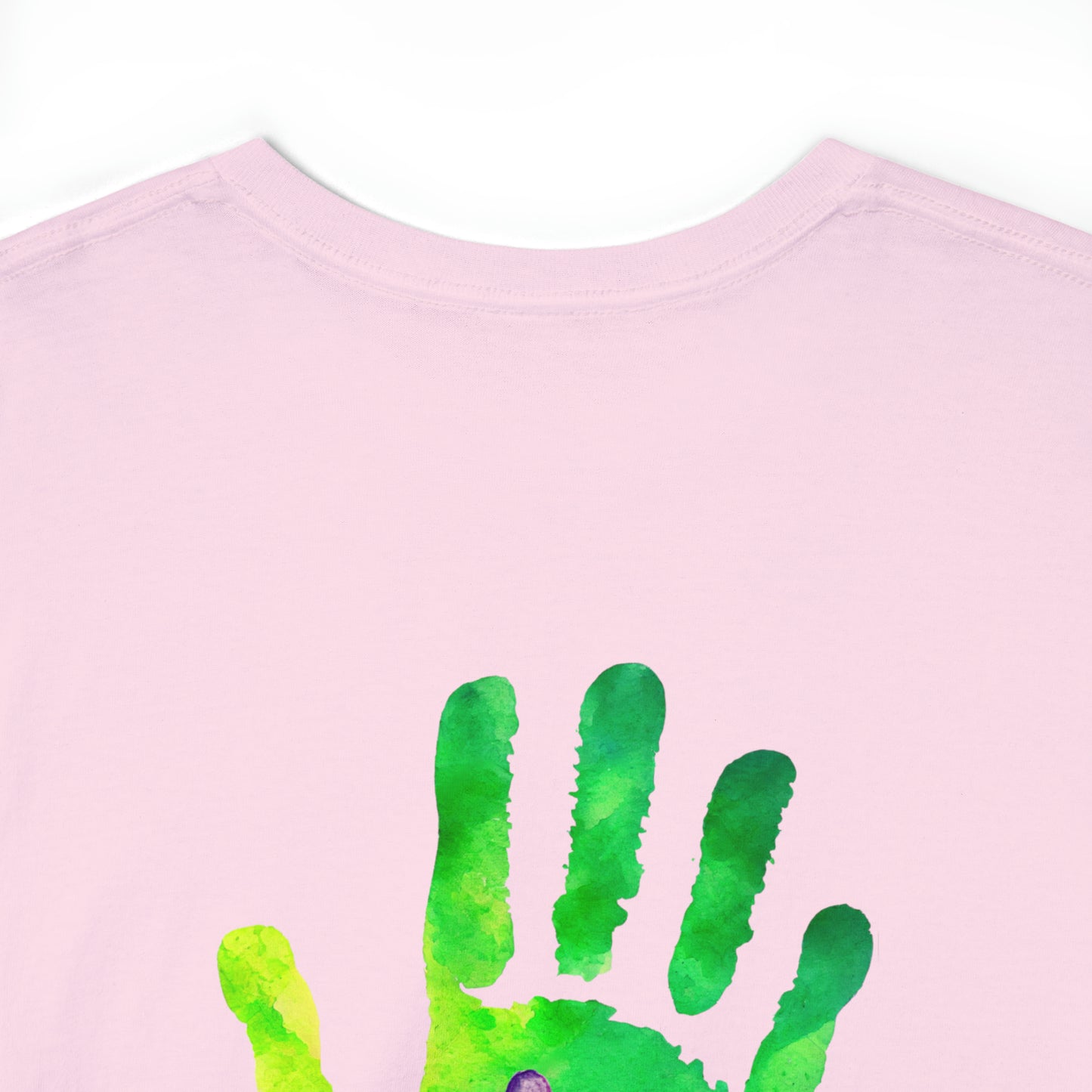 Paw front, Hand and paw back - Unisex Heavy Cotton Tee