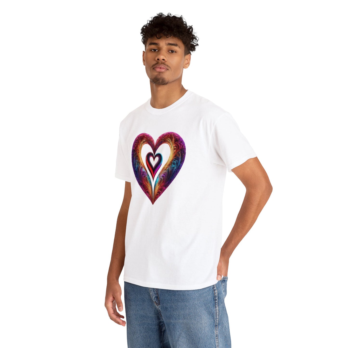 Hearts Unisex Heavy Cotton T-Shirt