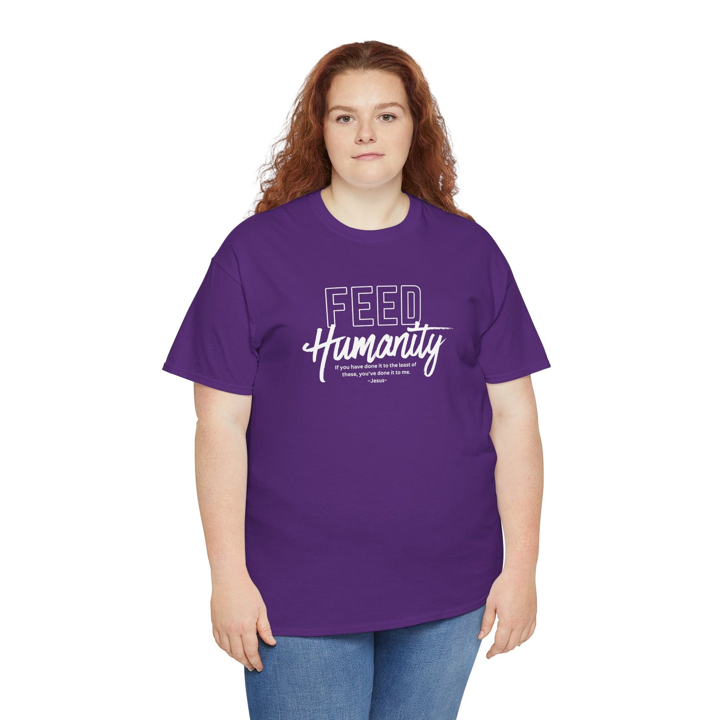 Feed Humanity  Unisex Heavy Cotton Tee