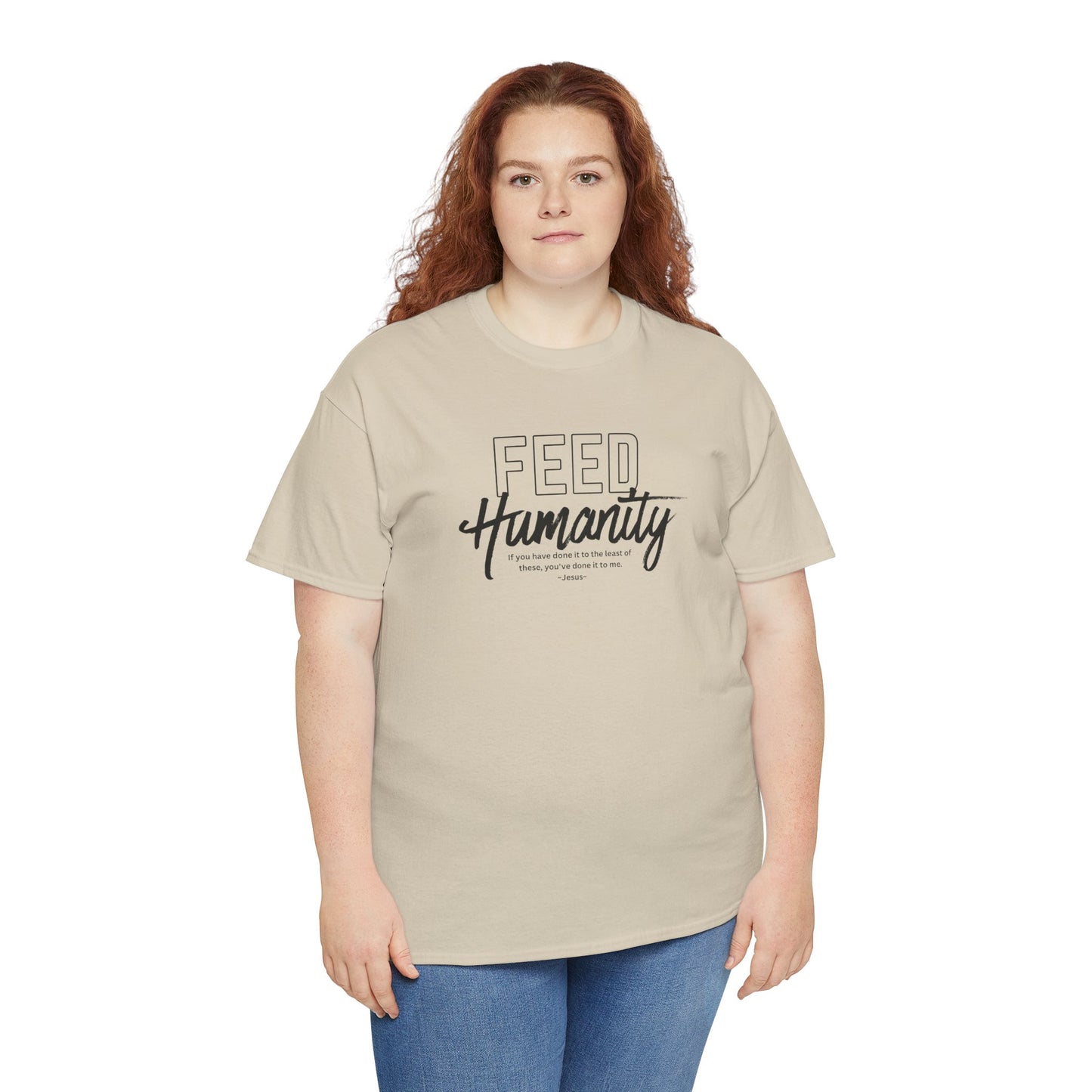 Feed Humanity Unisex Heavy Cotton Tee