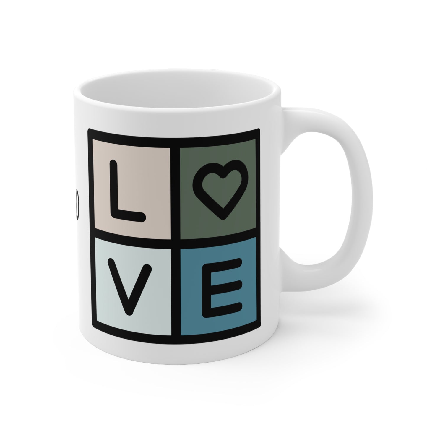 Love, XOXO, Ceramic Mug 11oz