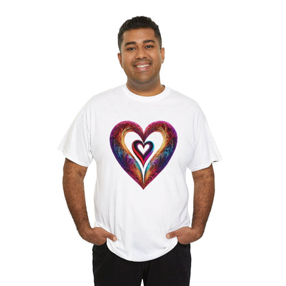 Hearts Unisex Heavy Cotton T-Shirt