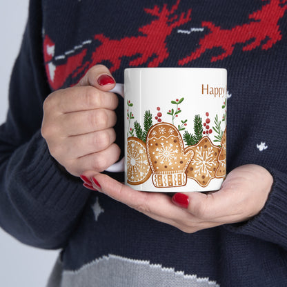 Happy Holidays, Ceramic Mug 11oz