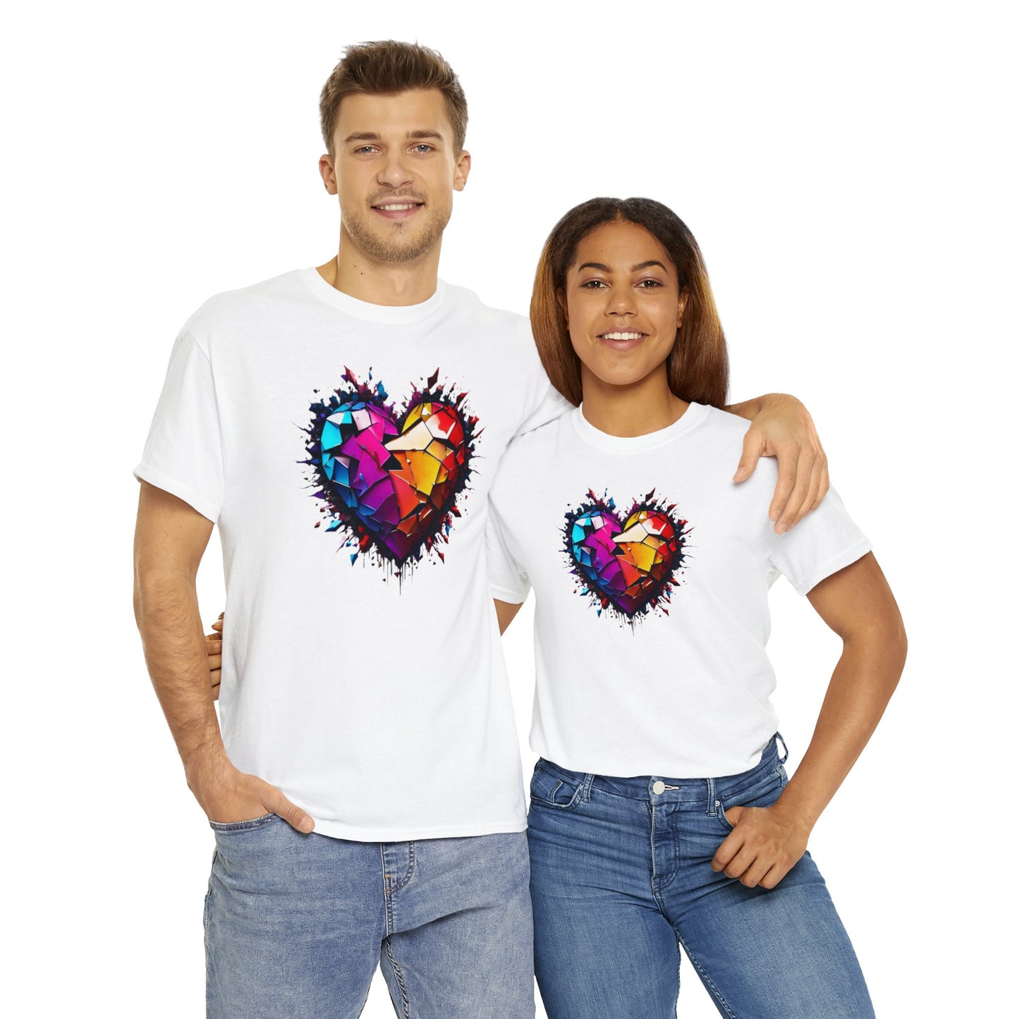 Heart Unisex Heavy Cotton T-Shirt