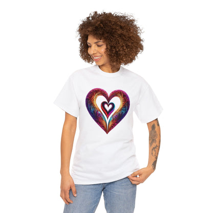 Hearts Unisex Heavy Cotton T-Shirt