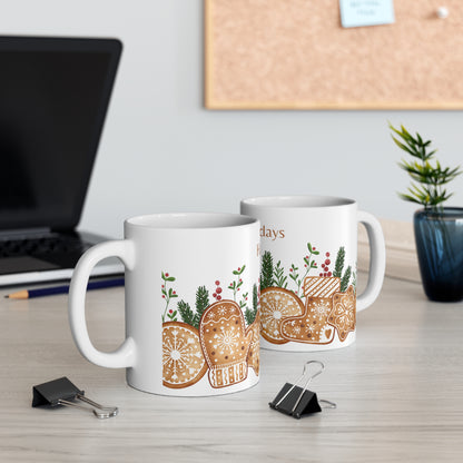 Happy Holidays, Ceramic Mug 11oz