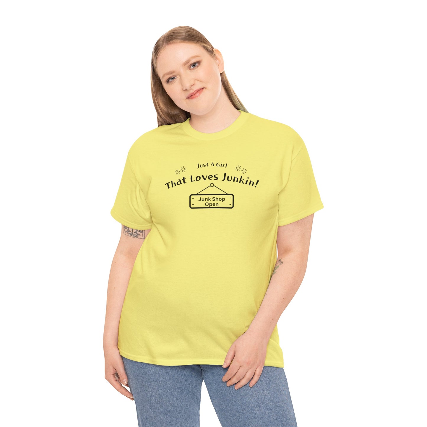 Just A Girl that Loves Junkin Unisex Heavy Cotton T-Shirt