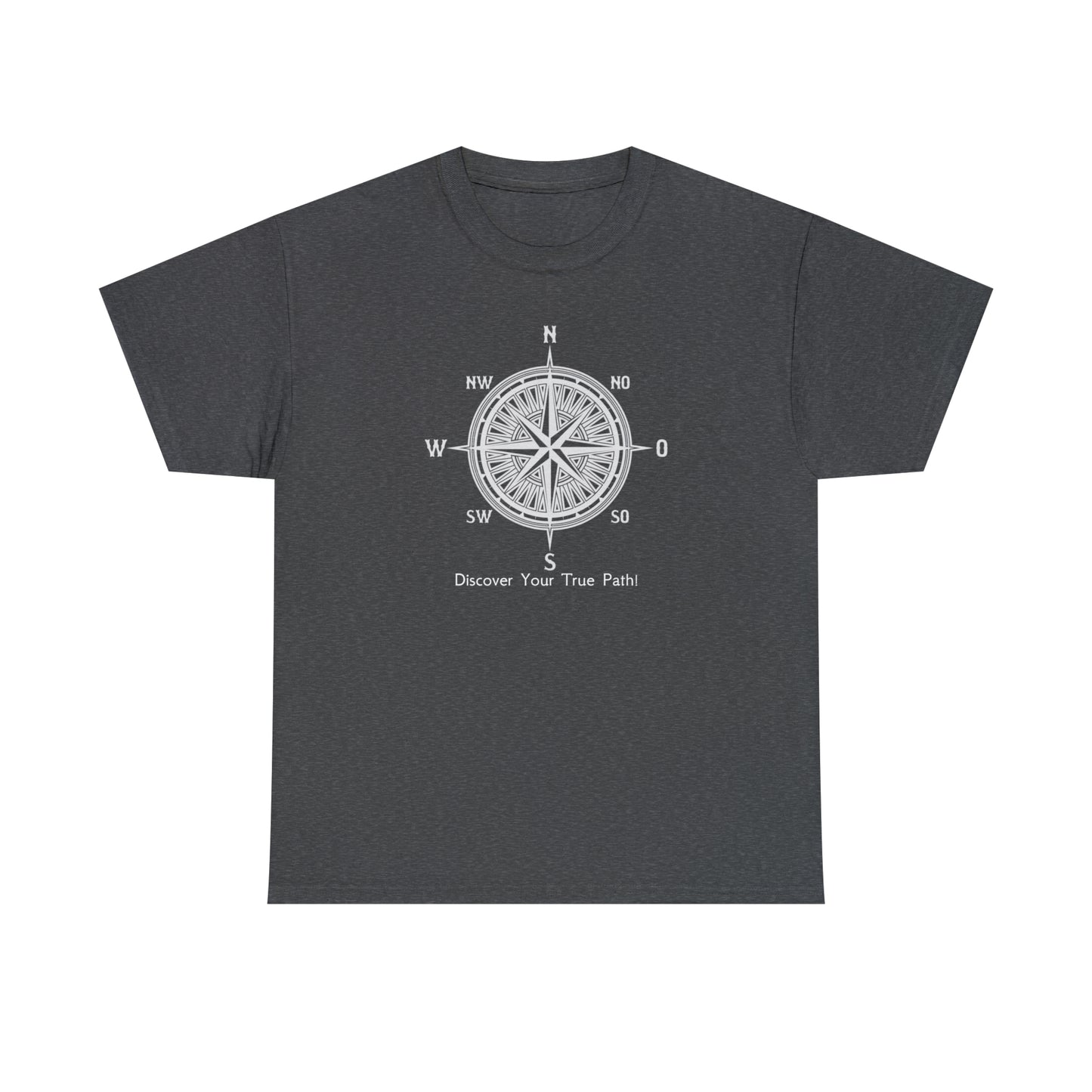 Compass, Discover Your True Path - Unisex Heavy Cotton Tee