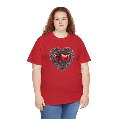 Two Hearts Together Unisex Heavy Cotton T-Shirt