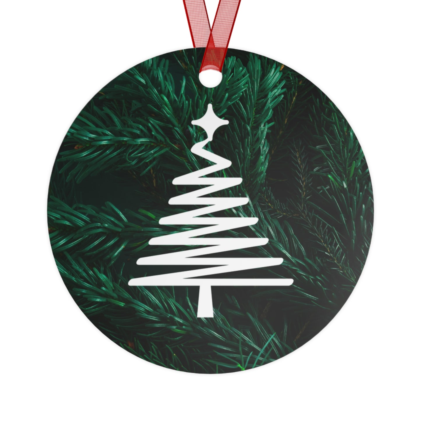 Santa Claus is coming to town Metal Ornaments