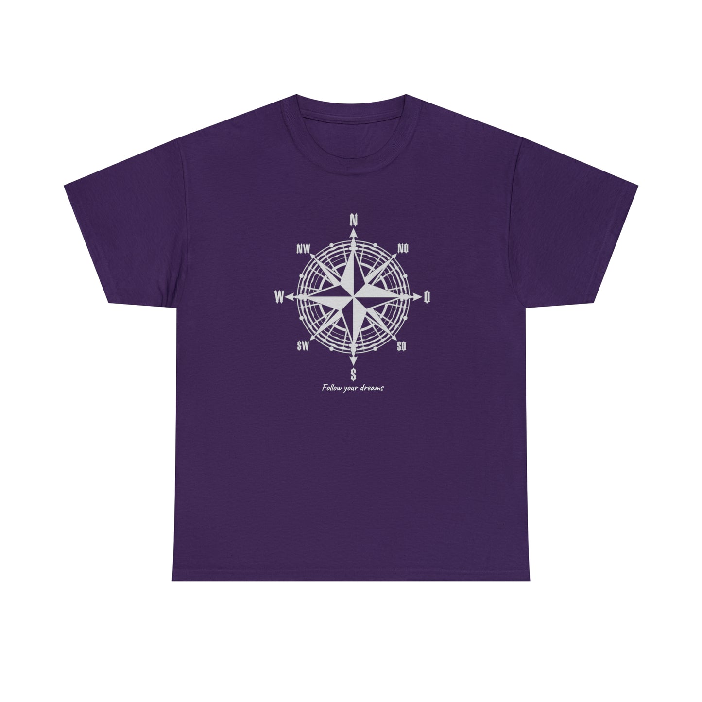 Compass, Follow your dreams - Unisex Heavy Cotton Tee