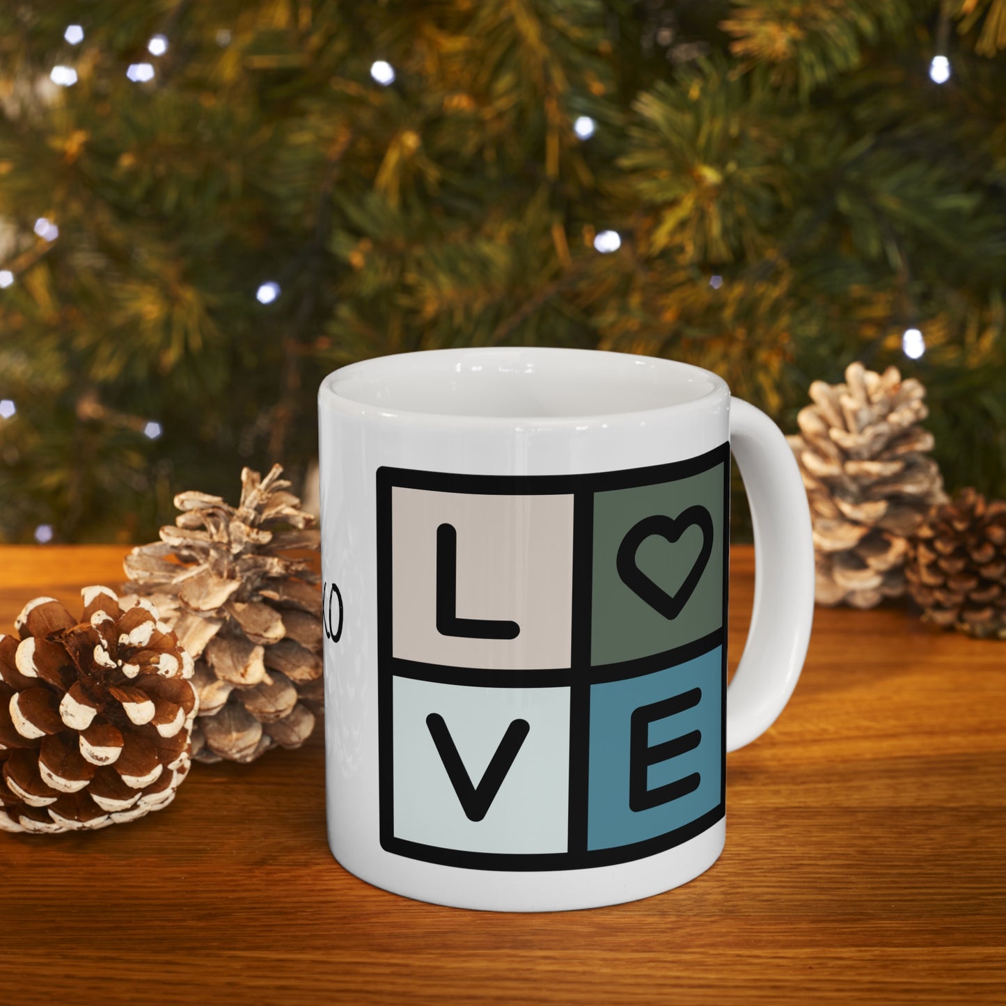 Love, XOXO, Ceramic Mug 11oz