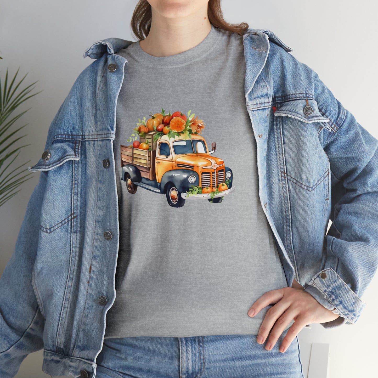 Fall Truck - Unisex Heavy Cotton Tee