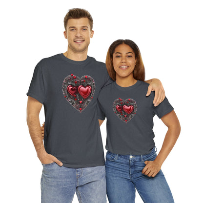 Two Hearts Together Unisex Heavy Cotton T-Shirt