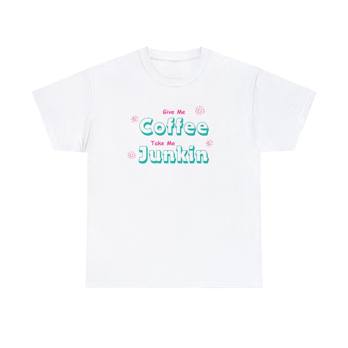 Coffee, Junkin, Unisex Heavy Cotton T-Shirt