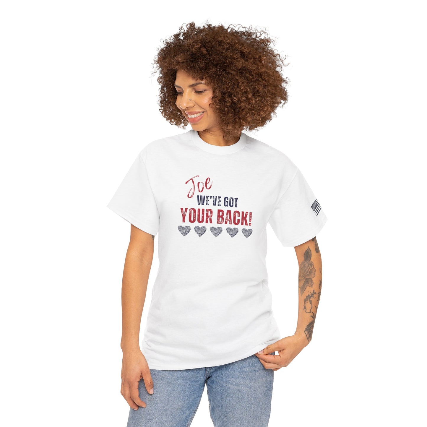 Joe, We've Got Your Back - Unisex Heavy Cotton Tee