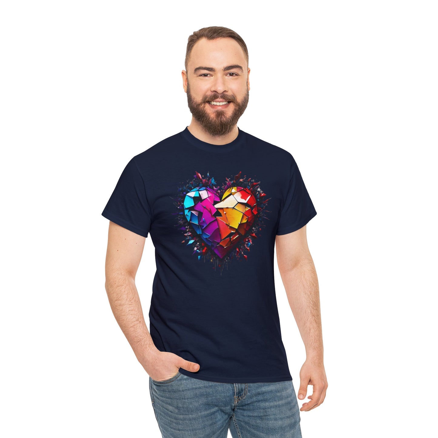 Heart Unisex Heavy Cotton T-Shirt