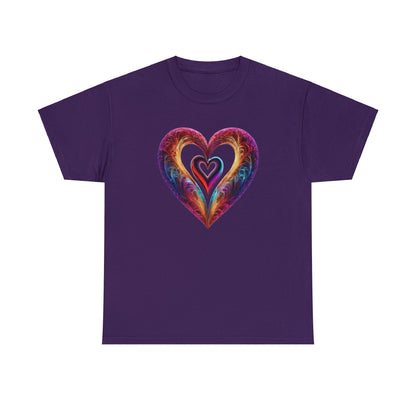 Hearts Unisex Heavy Cotton T-Shirt