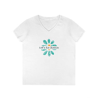 Let's  Go Junkin - Ladies' V-Neck T-Shirt