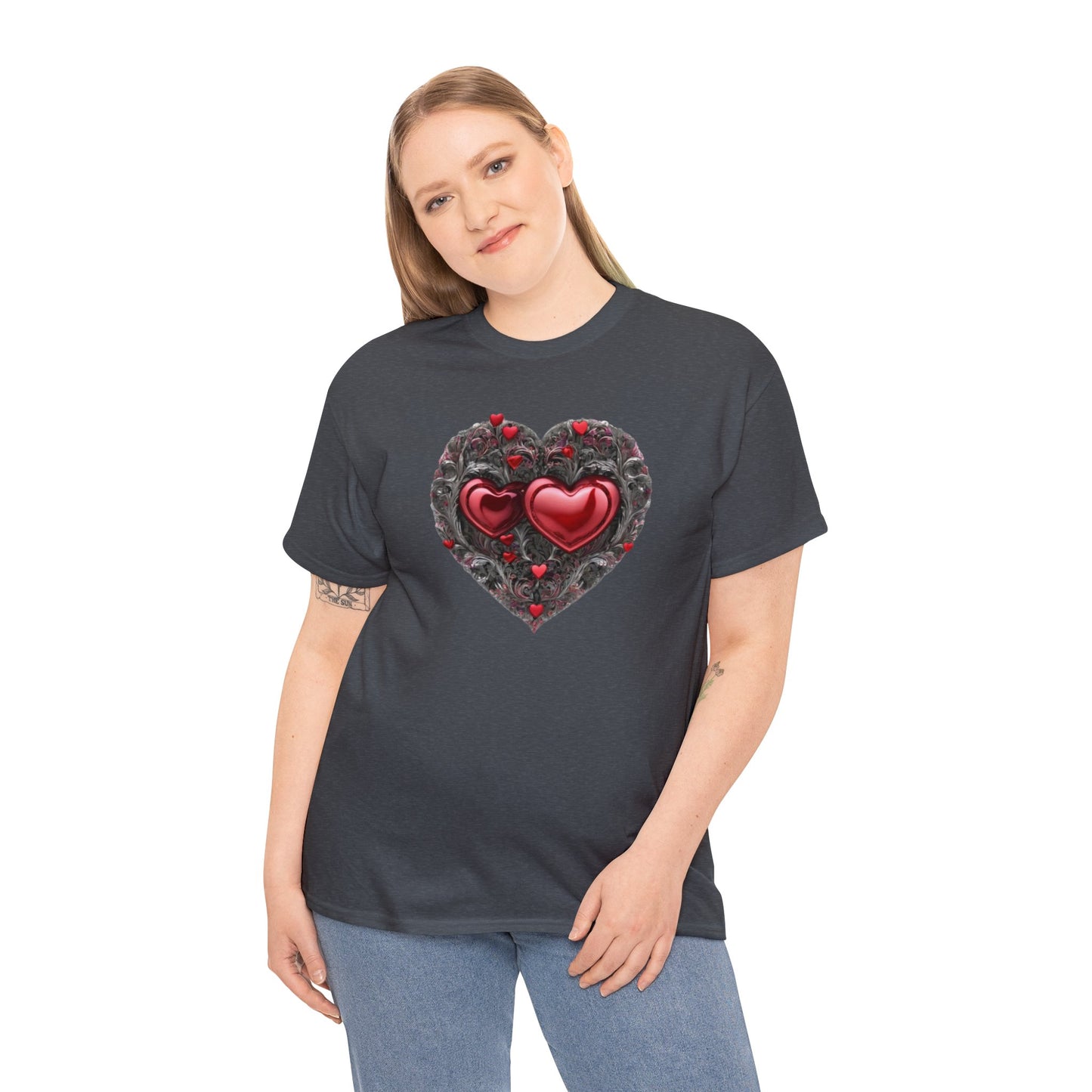 Two Hearts Together Unisex Heavy Cotton T-Shirt