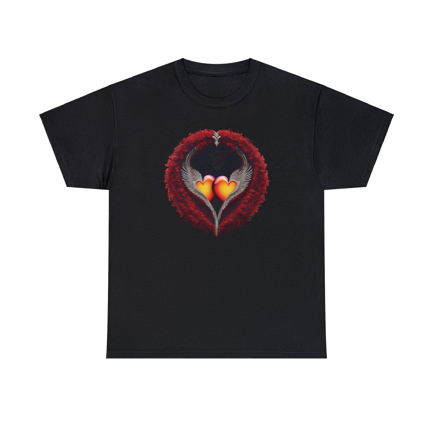 Hearts and Wings Unisex Heavy Cotton T-Shirt