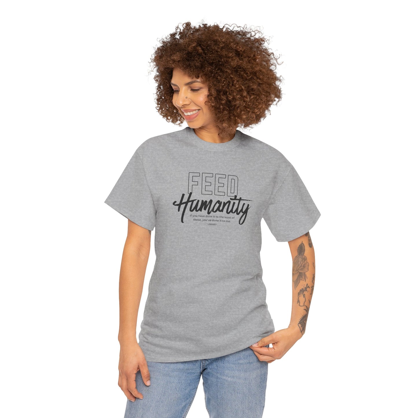 Feed Humanity Unisex Heavy Cotton Tee