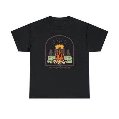 Let's Go Camping - Unisex Heavy Cotton Tee